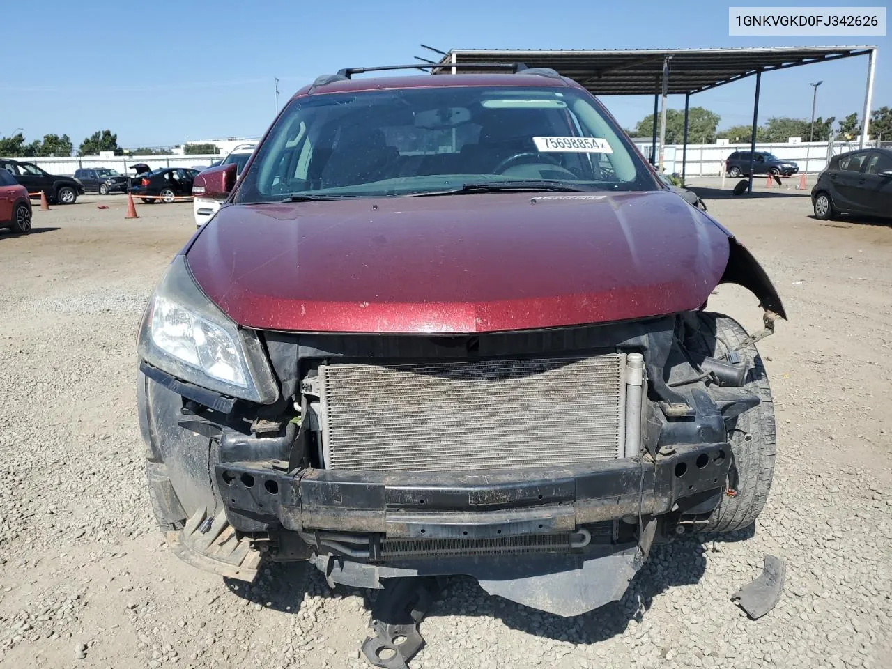 1GNKVGKD0FJ342626 2015 Chevrolet Traverse Lt