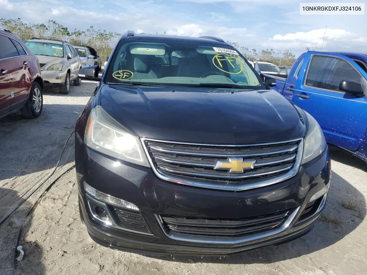 1GNKRGKDXFJ324106 2015 Chevrolet Traverse Lt