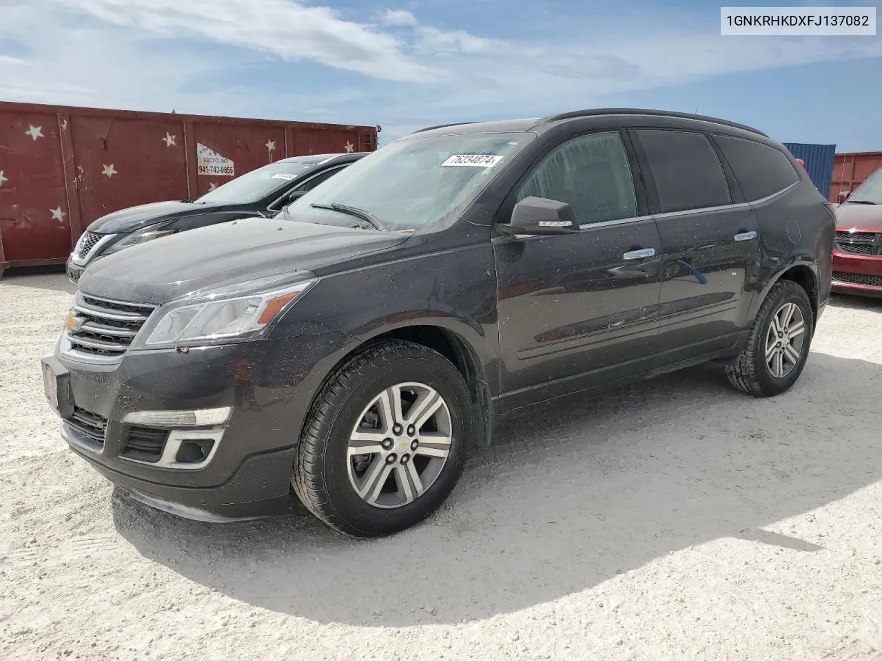 1GNKRHKDXFJ137082 2015 Chevrolet Traverse Lt