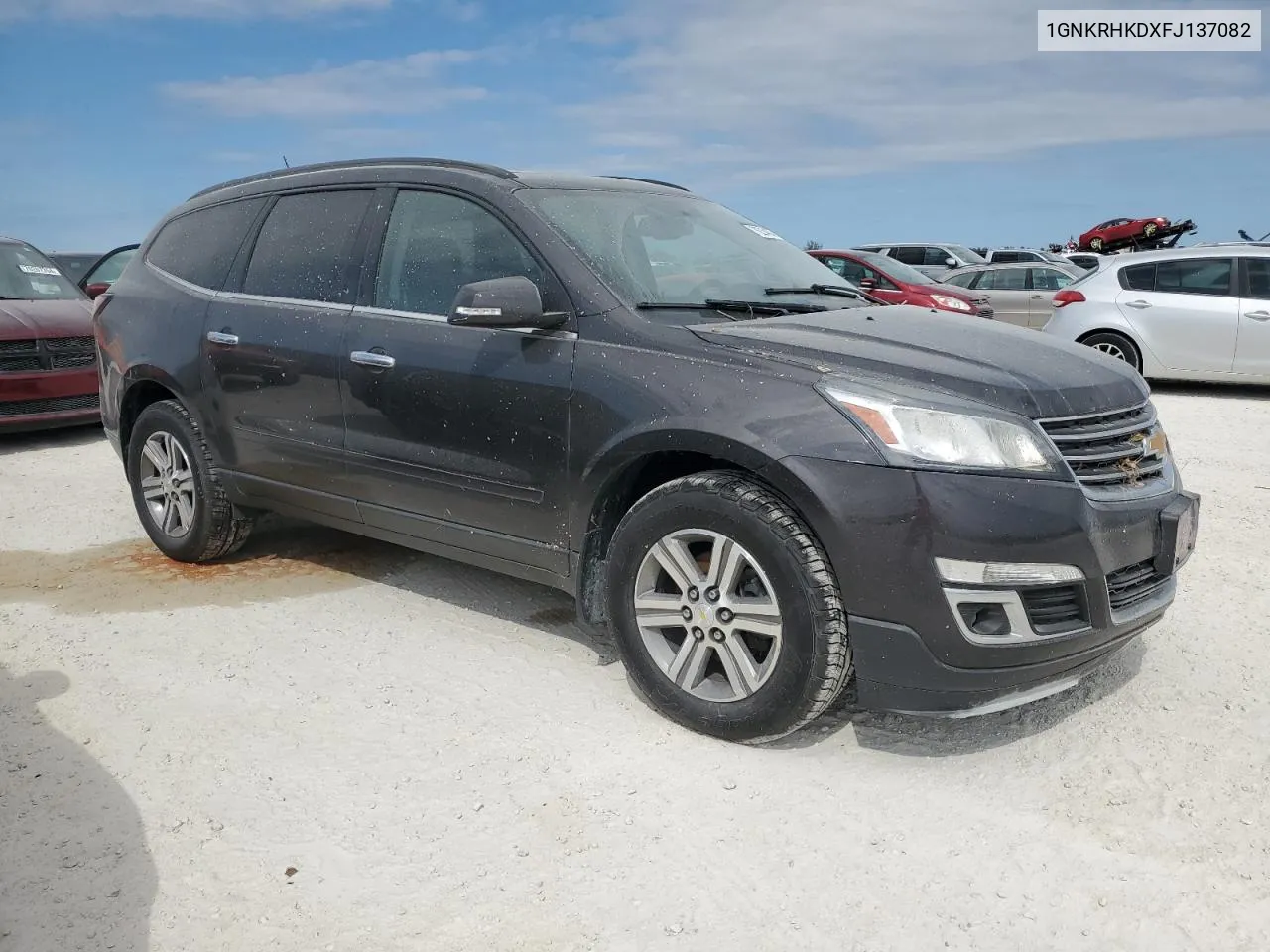 2015 Chevrolet Traverse Lt VIN: 1GNKRHKDXFJ137082 Lot: 76234874