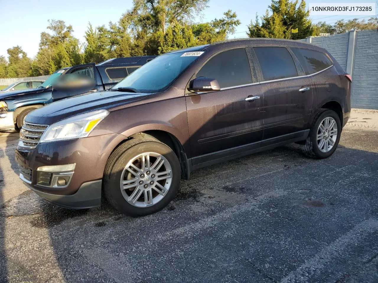 2015 Chevrolet Traverse Lt VIN: 1GNKRGKD3FJ173285 Lot: 76601624