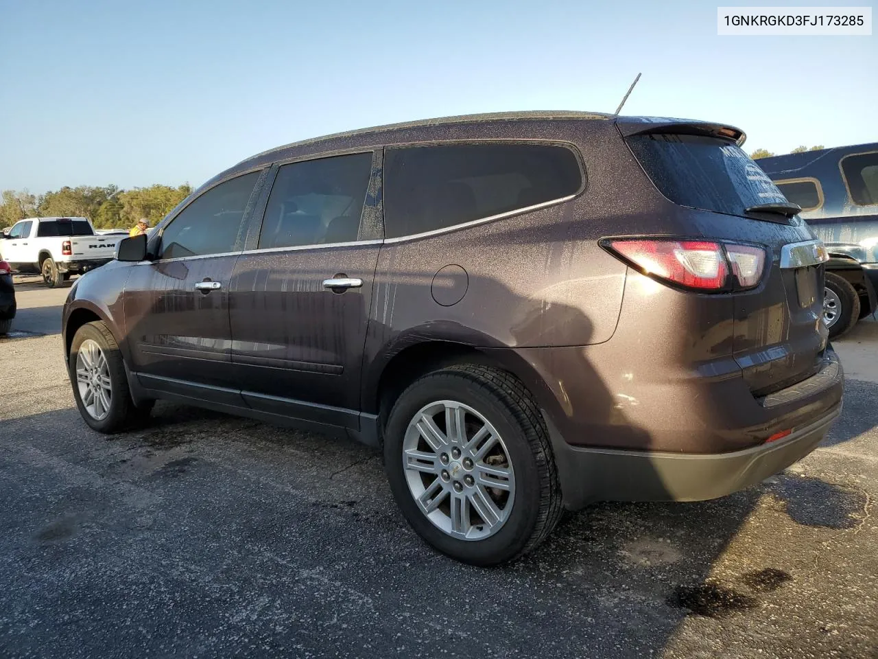 2015 Chevrolet Traverse Lt VIN: 1GNKRGKD3FJ173285 Lot: 76601624