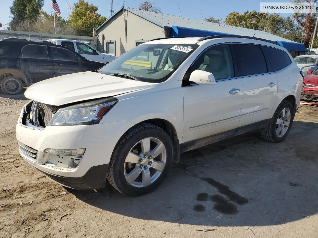 2015 Chevrolet Traverse Ltz VIN: 1GNKVJKD7FJ225445 Lot: 76895124