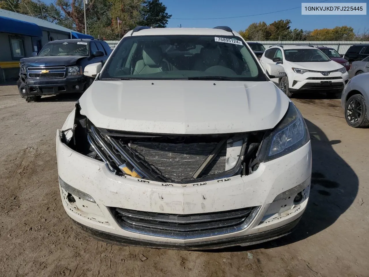 2015 Chevrolet Traverse Ltz VIN: 1GNKVJKD7FJ225445 Lot: 76895124