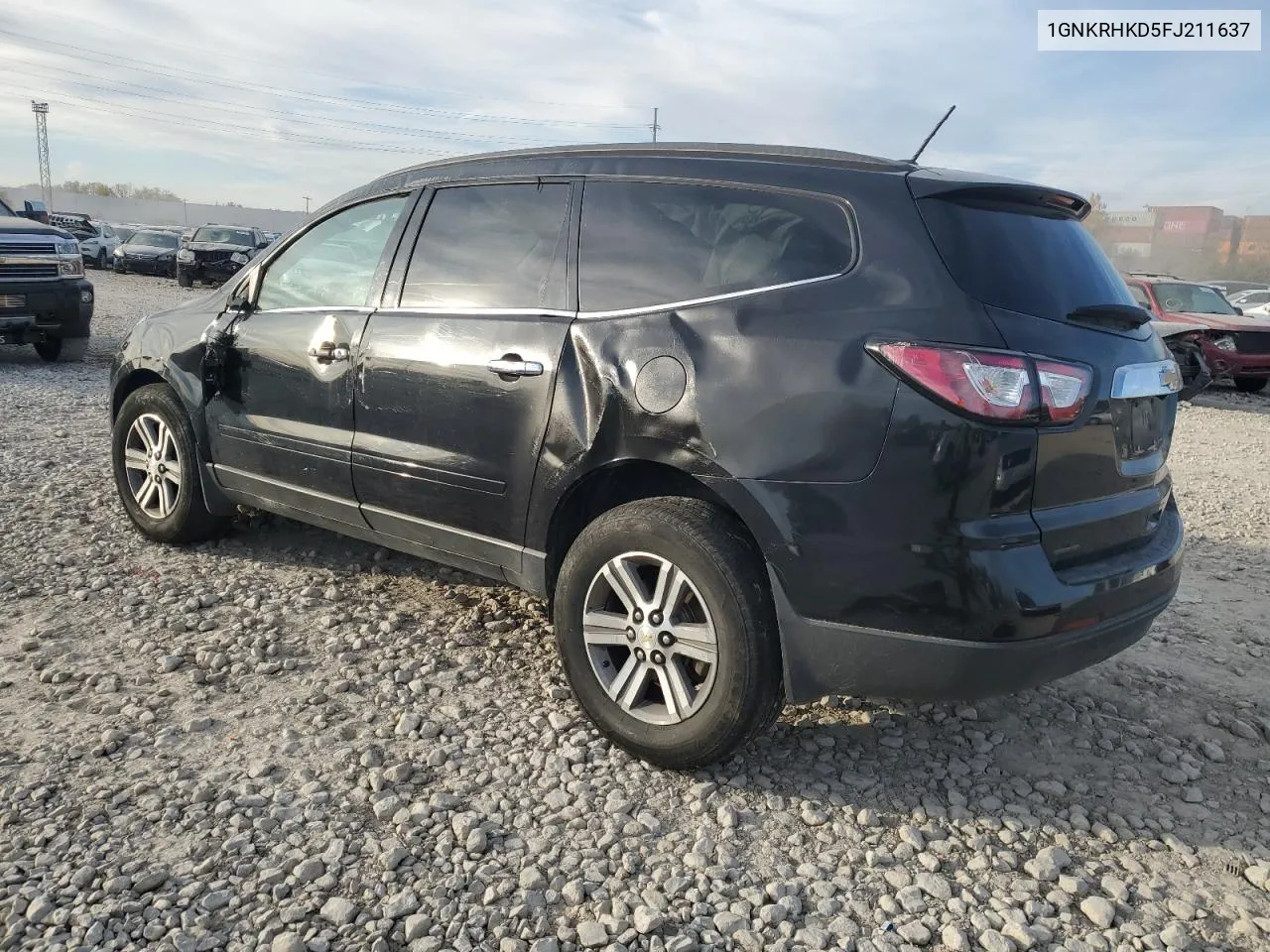 2015 Chevrolet Traverse Lt VIN: 1GNKRHKD5FJ211637 Lot: 77606224