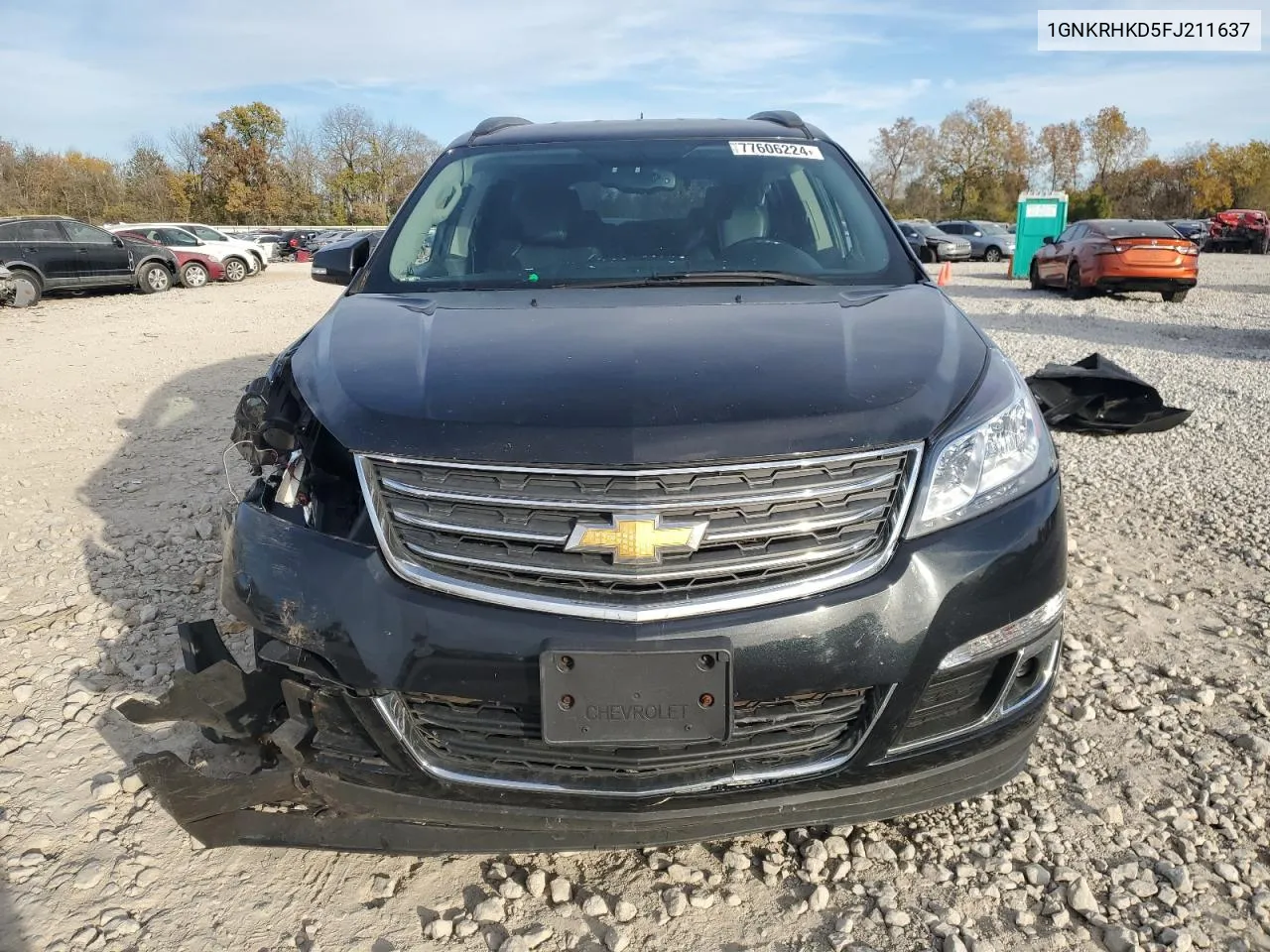 2015 Chevrolet Traverse Lt VIN: 1GNKRHKD5FJ211637 Lot: 77606224