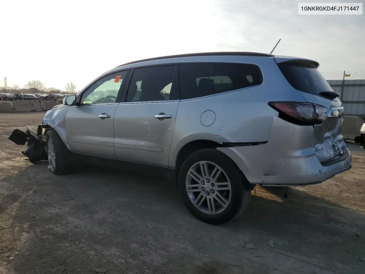 2015 Chevrolet Traverse Lt VIN: 1GNKRGKD4FJ171447 Lot: 77624374