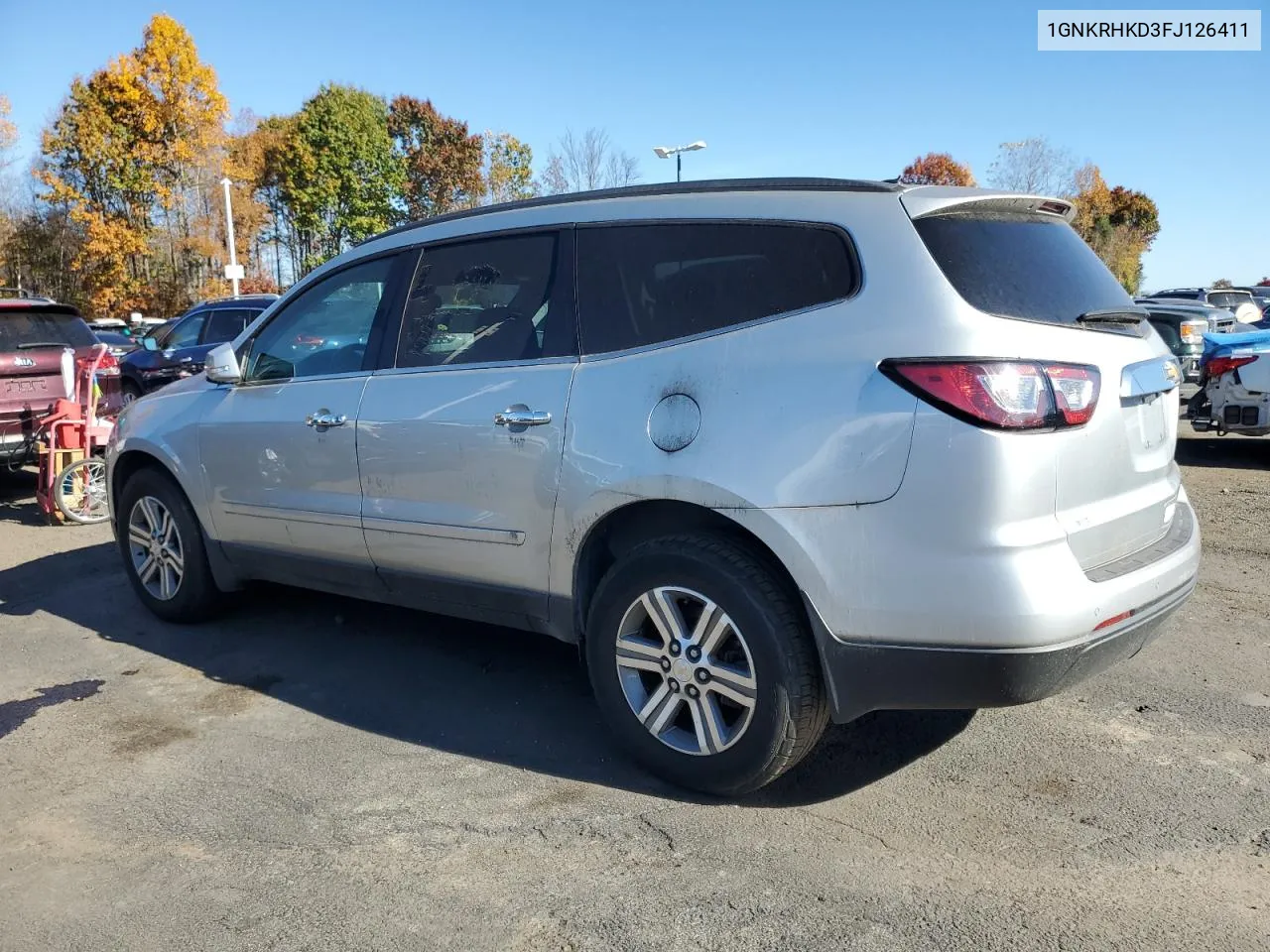 2015 Chevrolet Traverse Lt VIN: 1GNKRHKD3FJ126411 Lot: 77829844