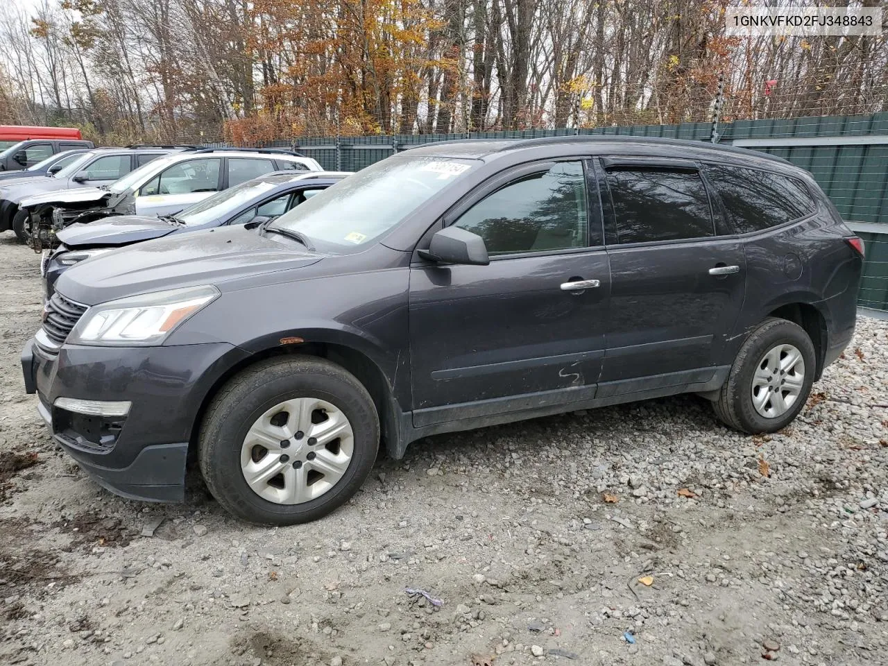 2015 Chevrolet Traverse Ls VIN: 1GNKVFKD2FJ348843 Lot: 78061154