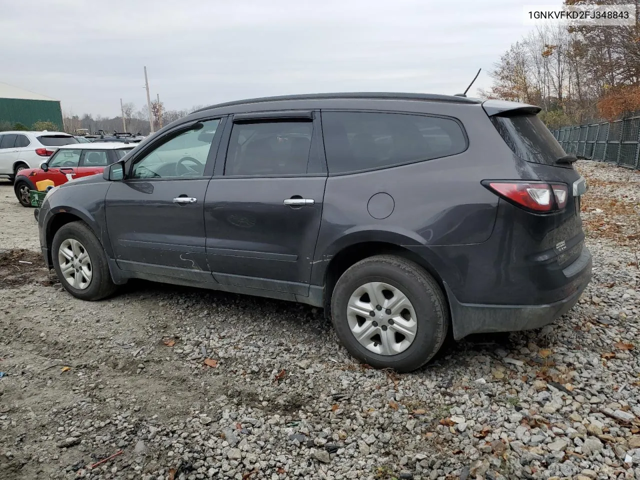 2015 Chevrolet Traverse Ls VIN: 1GNKVFKD2FJ348843 Lot: 78061154