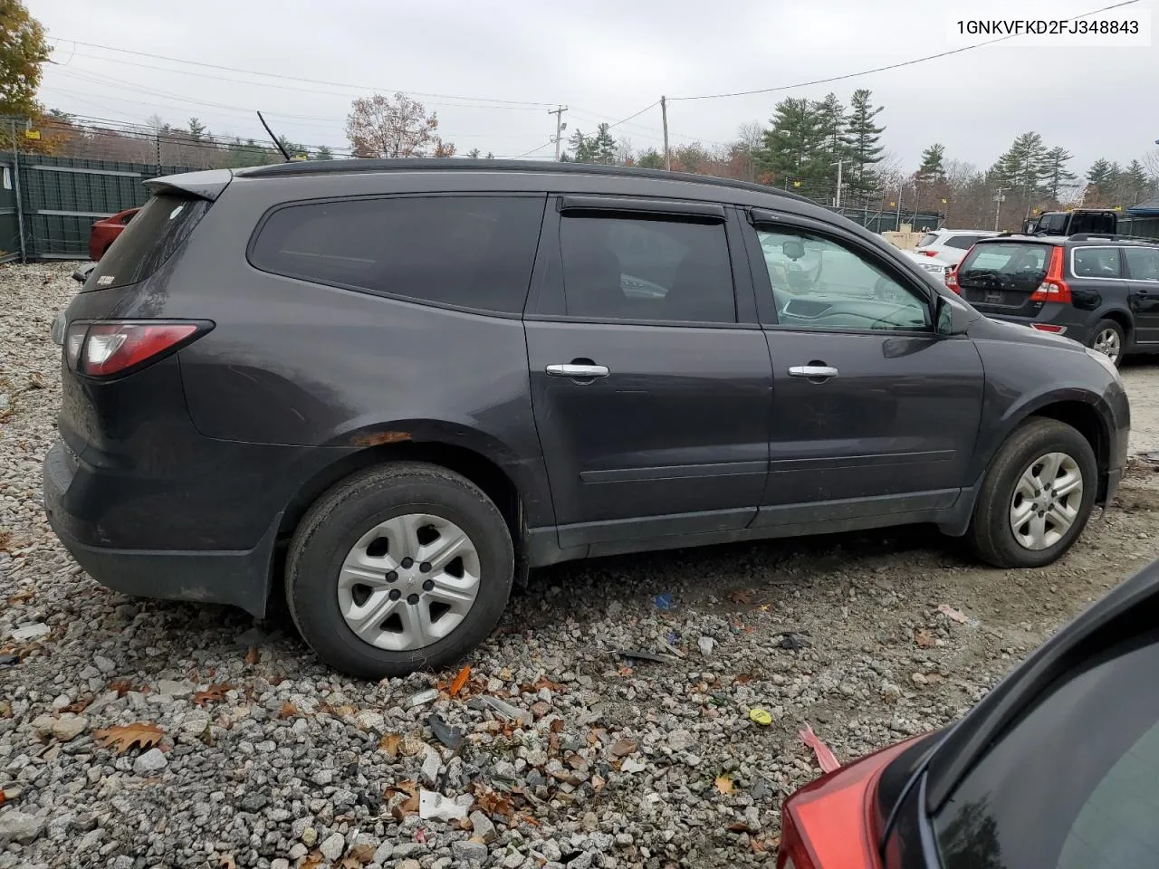 2015 Chevrolet Traverse Ls VIN: 1GNKVFKD2FJ348843 Lot: 78061154