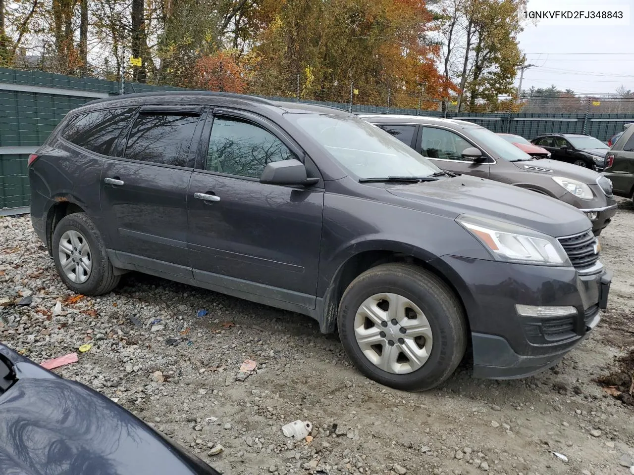 2015 Chevrolet Traverse Ls VIN: 1GNKVFKD2FJ348843 Lot: 78061154