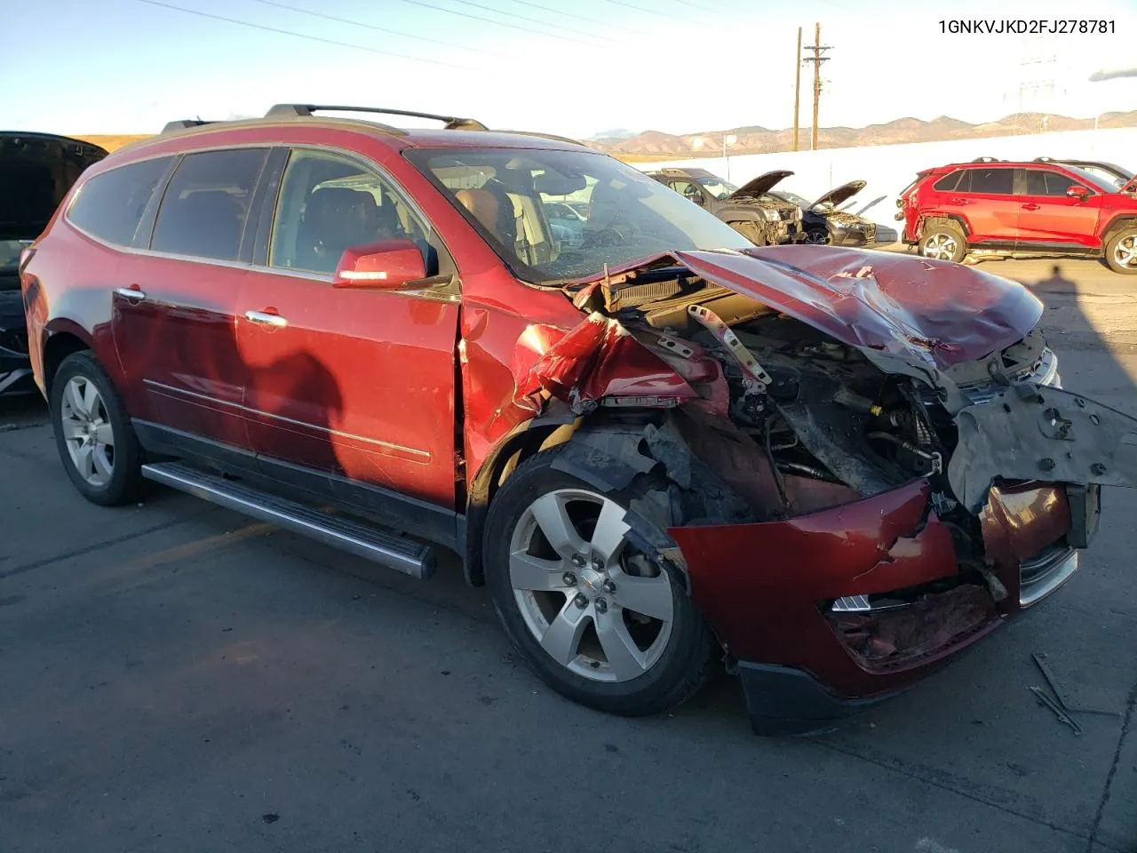 2015 Chevrolet Traverse Ltz VIN: 1GNKVJKD2FJ278781 Lot: 78094704