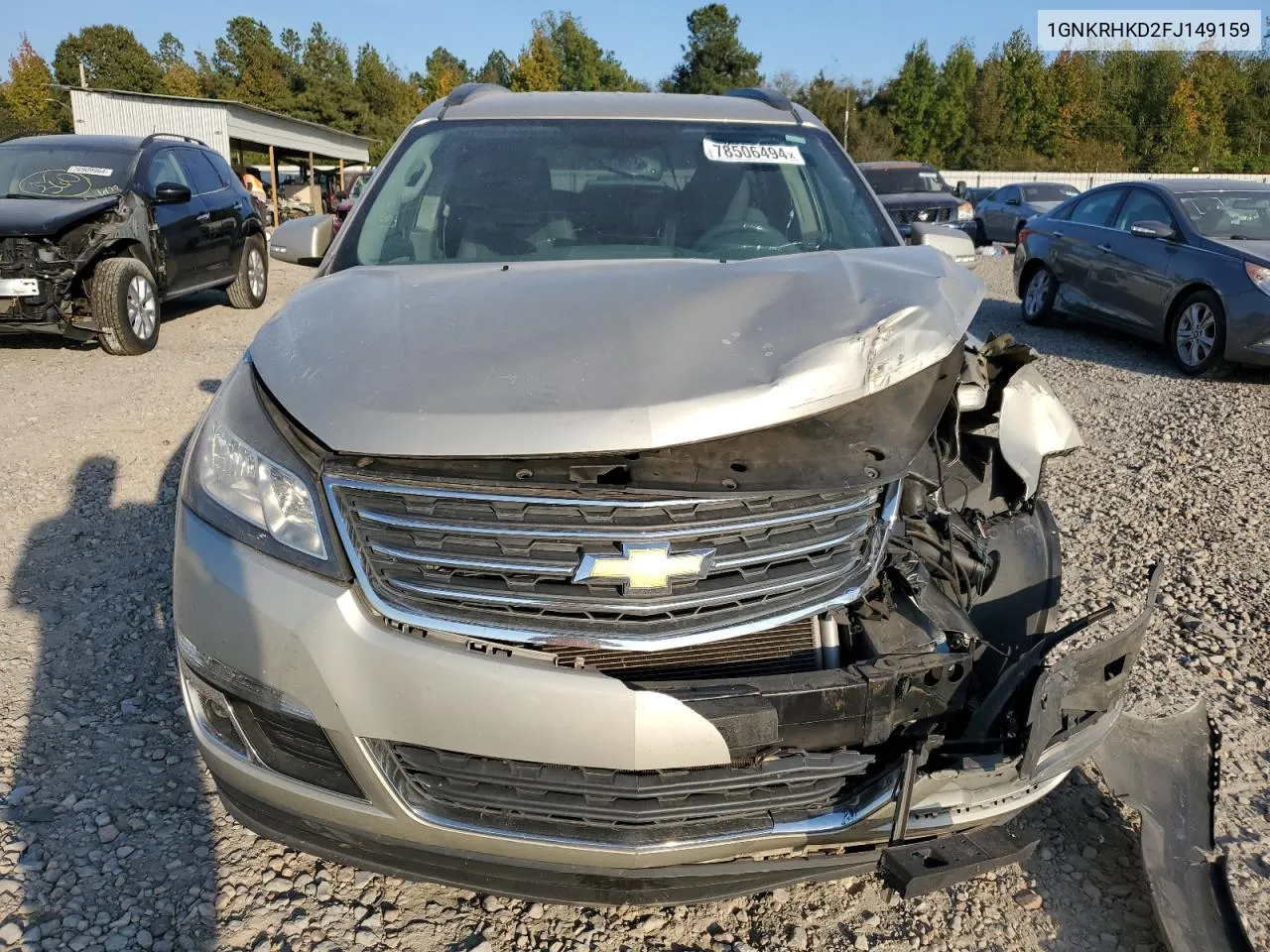 2015 Chevrolet Traverse Lt VIN: 1GNKRHKD2FJ149159 Lot: 78506494