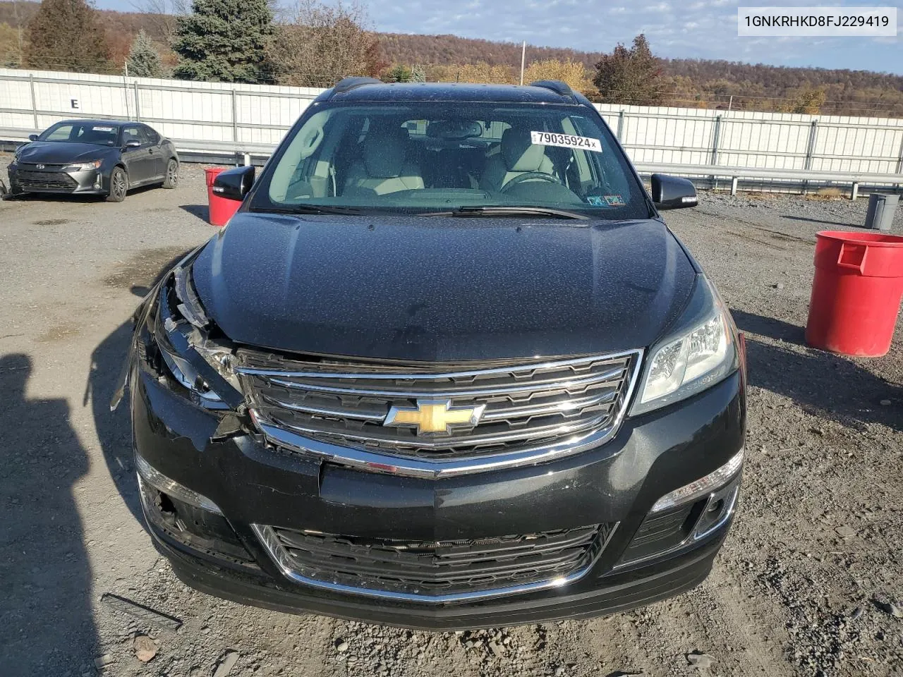 2015 Chevrolet Traverse Lt VIN: 1GNKRHKD8FJ229419 Lot: 79035924