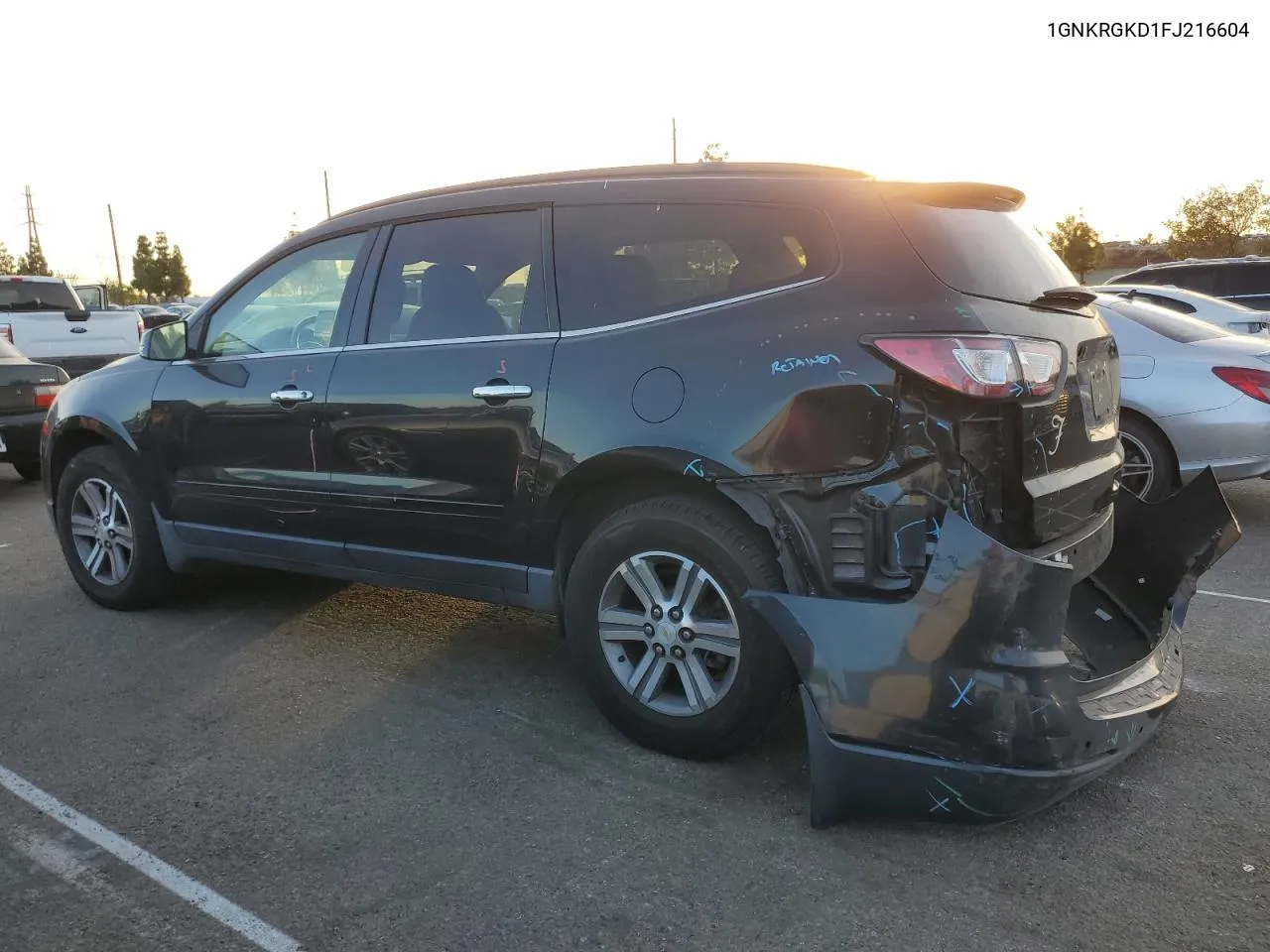 2015 Chevrolet Traverse Lt VIN: 1GNKRGKD1FJ216604 Lot: 79276494