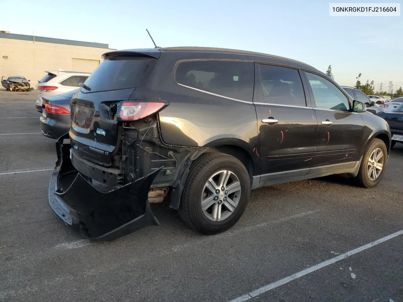 2015 Chevrolet Traverse Lt VIN: 1GNKRGKD1FJ216604 Lot: 79276494