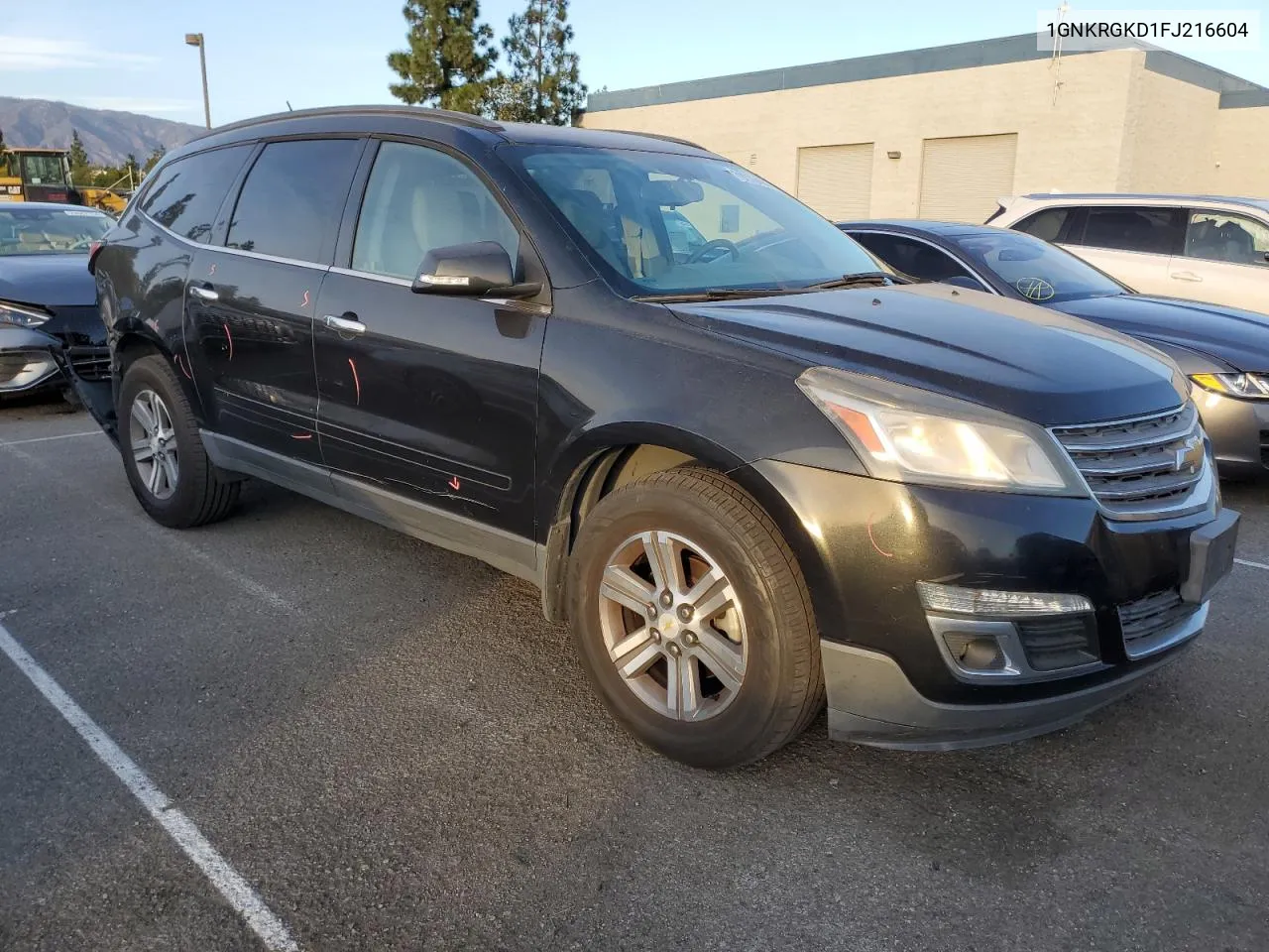 2015 Chevrolet Traverse Lt VIN: 1GNKRGKD1FJ216604 Lot: 79276494