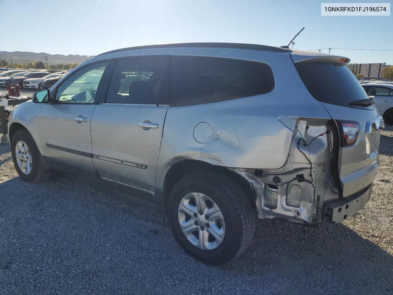 2015 Chevrolet Traverse Ls VIN: 1GNKRFKD1FJ196574 Lot: 80132154