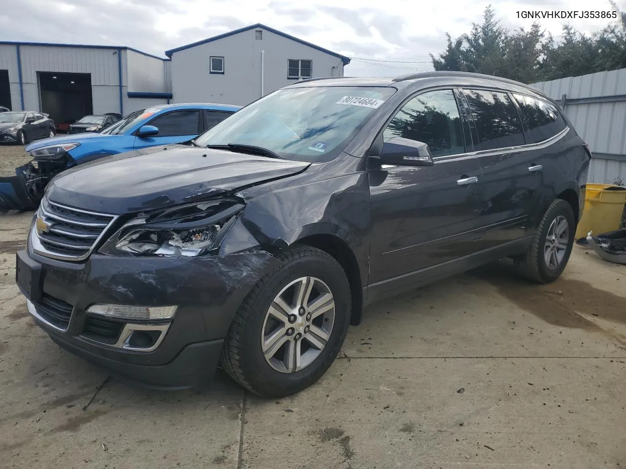 2015 Chevrolet Traverse Lt VIN: 1GNKVHKDXFJ353865 Lot: 80724684