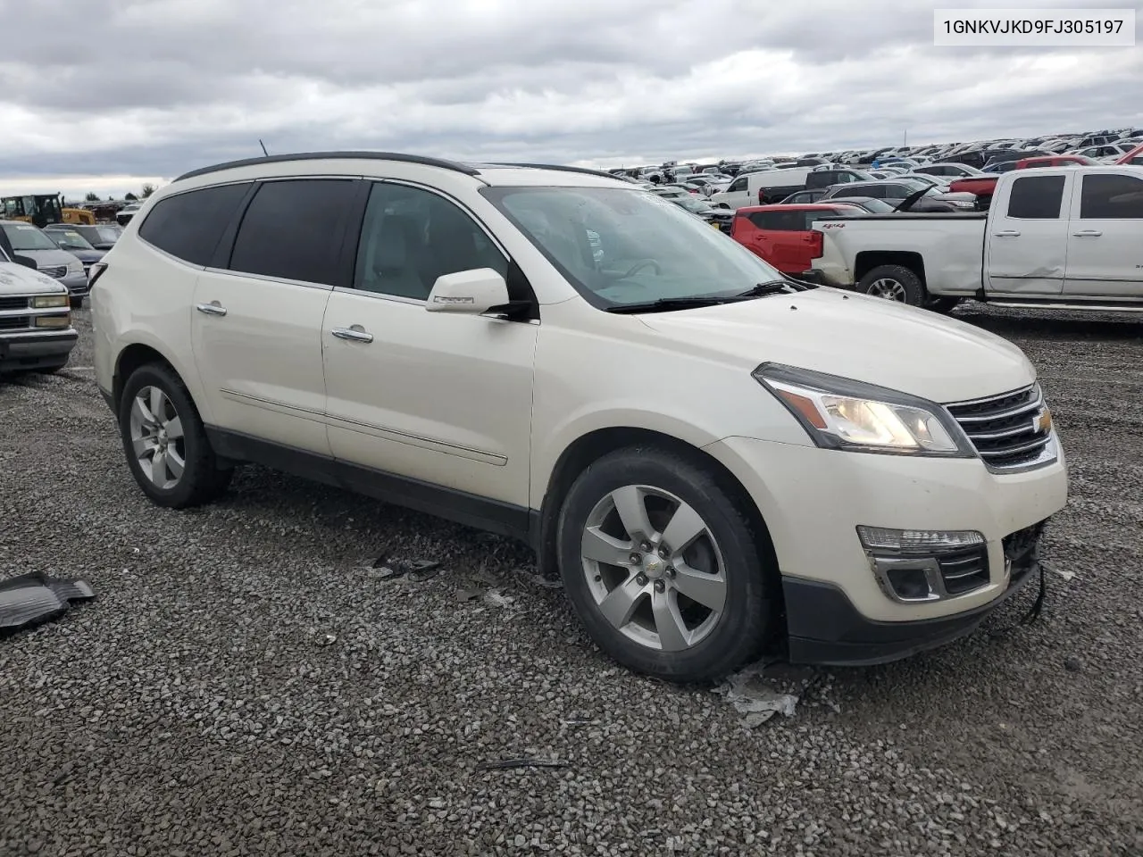 2015 Chevrolet Traverse Ltz VIN: 1GNKVJKD9FJ305197 Lot: 80738904