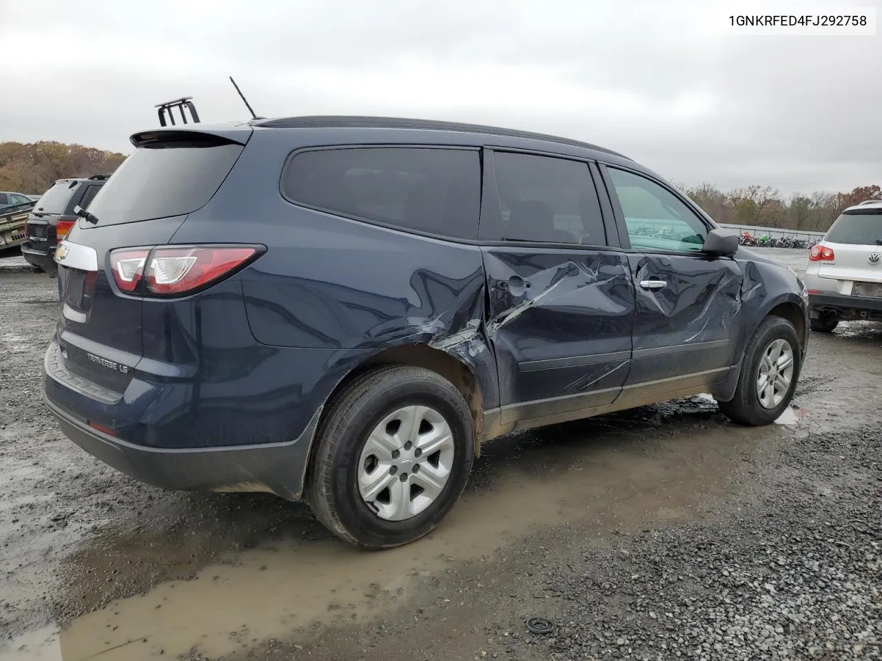 2015 Chevrolet Traverse Ls VIN: 1GNKRFED4FJ292758 Lot: 81265524