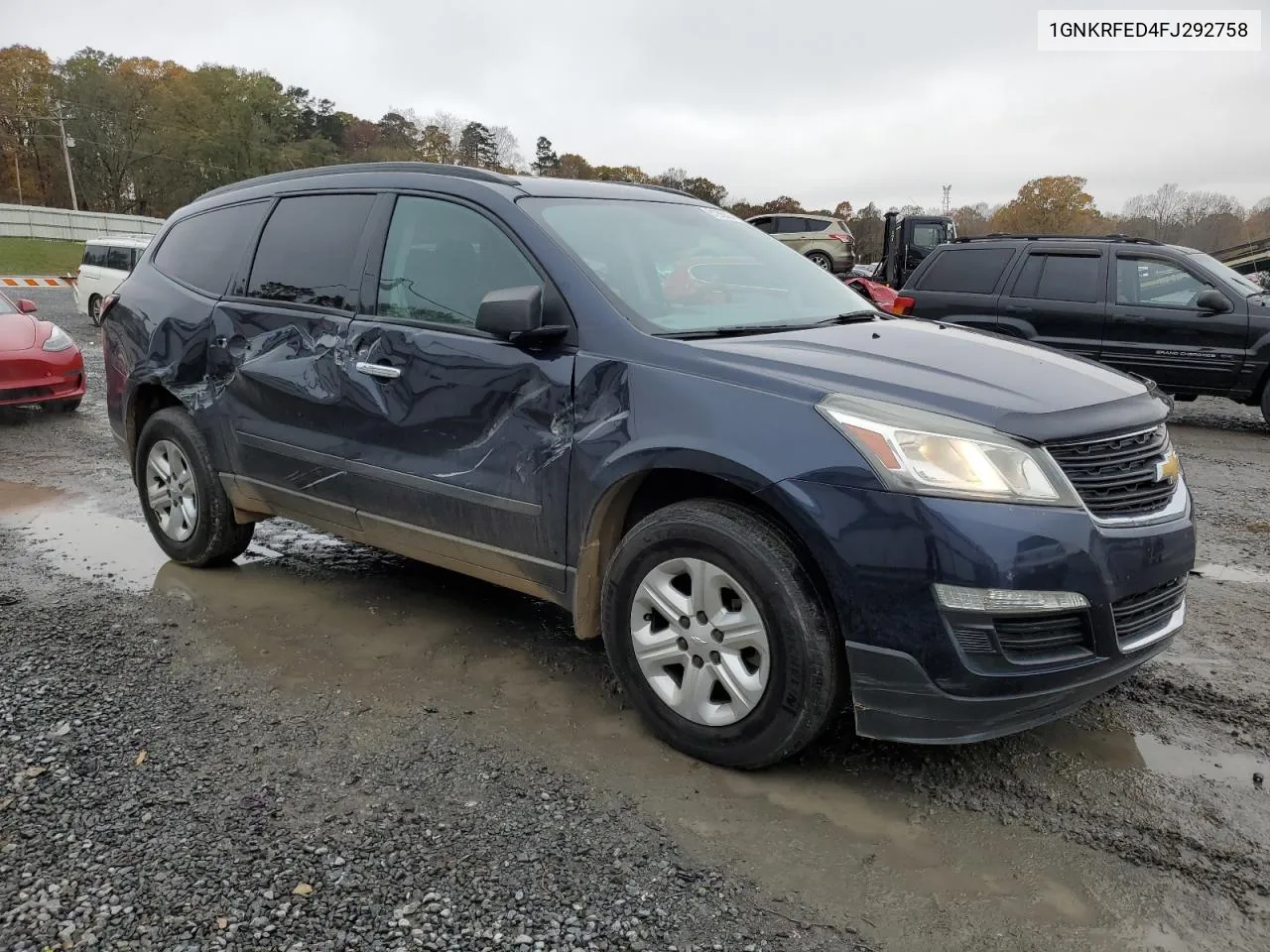 2015 Chevrolet Traverse Ls VIN: 1GNKRFED4FJ292758 Lot: 81265524