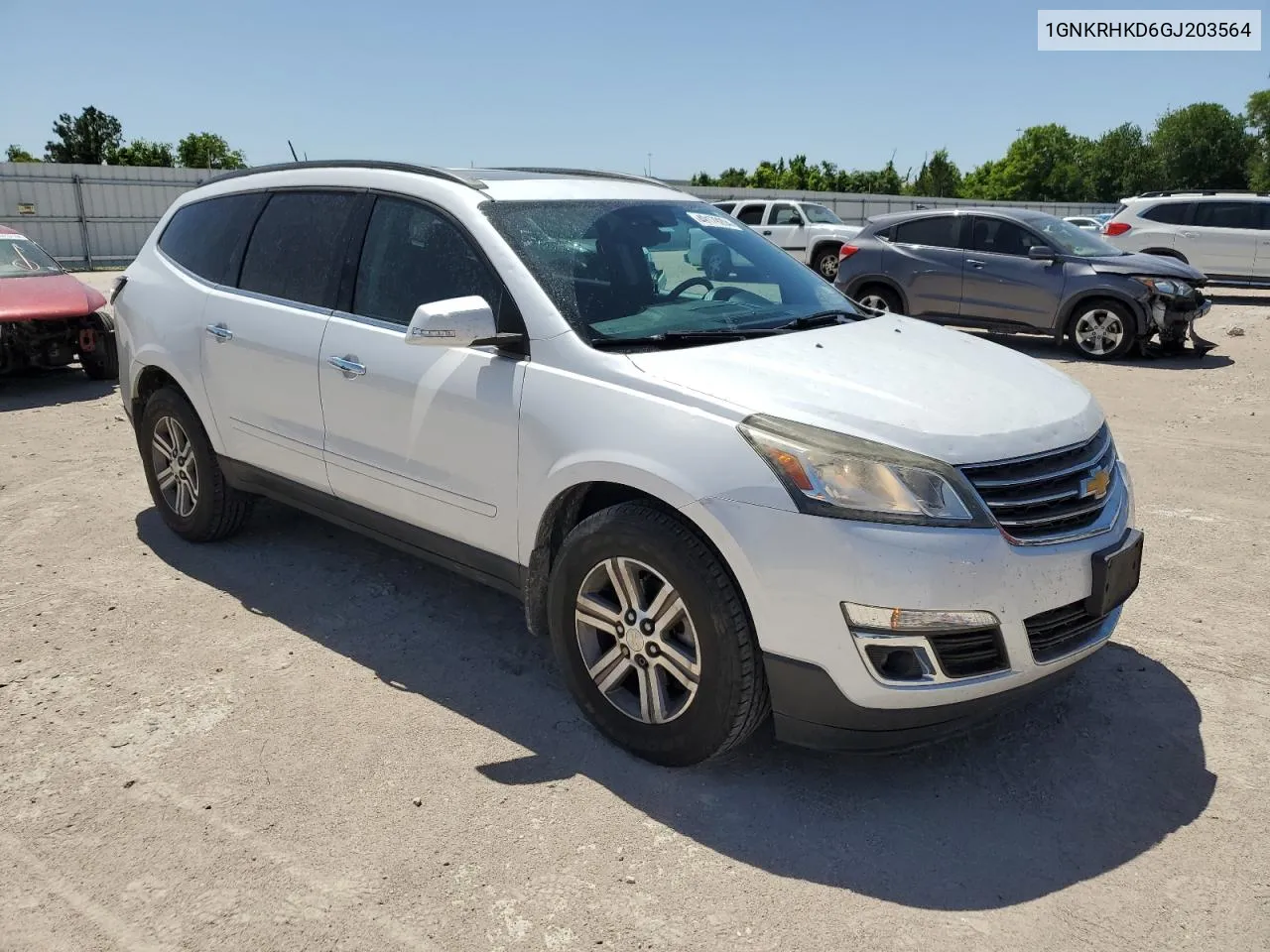 2016 Chevrolet Traverse Lt VIN: 1GNKRHKD6GJ203564 Lot: 49179204