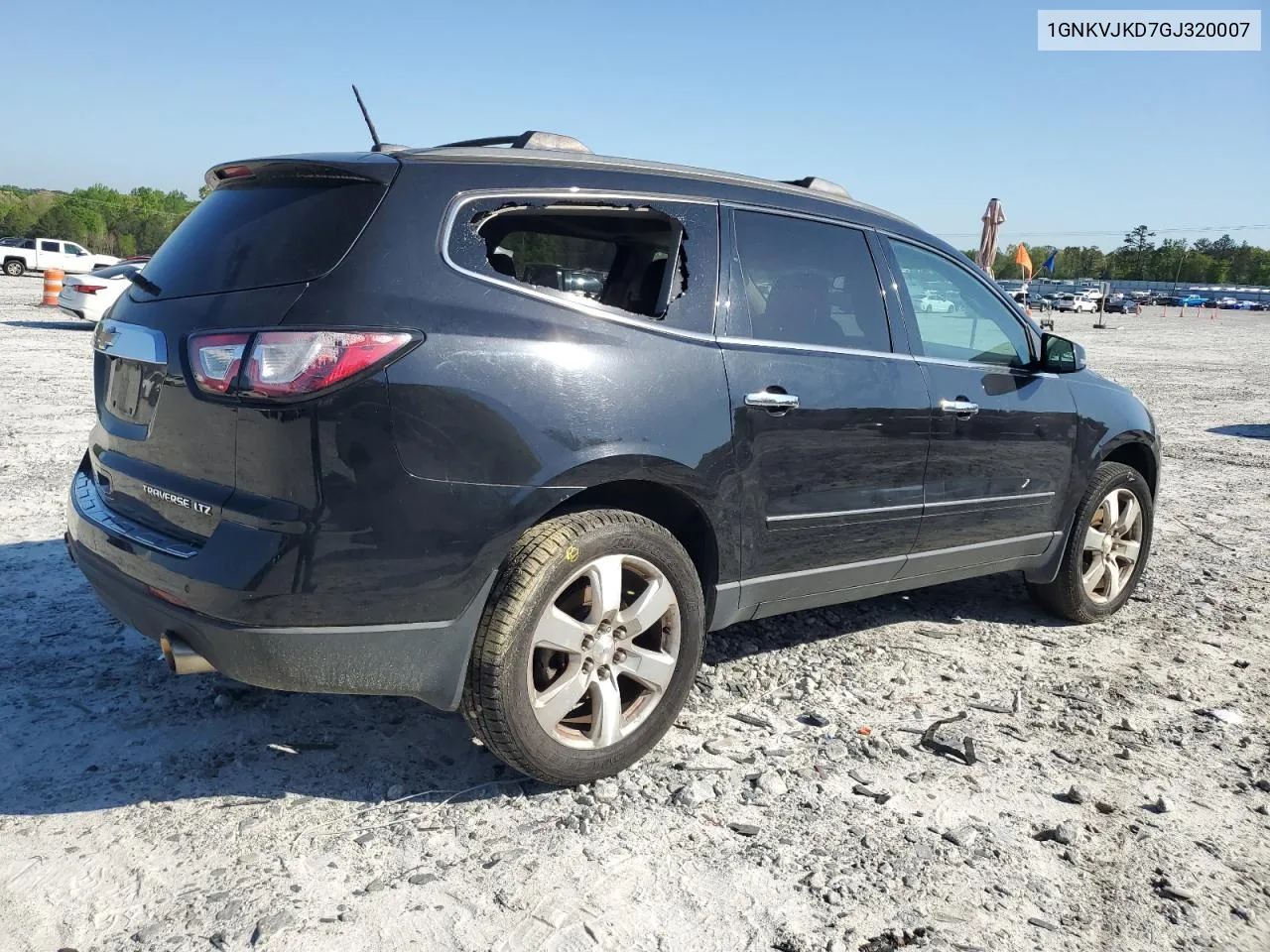 2016 Chevrolet Traverse Ltz VIN: 1GNKVJKD7GJ320007 Lot: 49201564