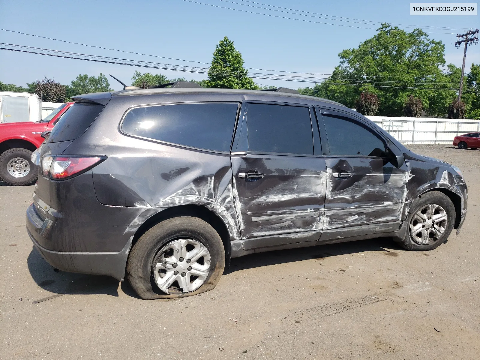 2016 Chevrolet Traverse Ls VIN: 1GNKVFKD3GJ215199 Lot: 60028284