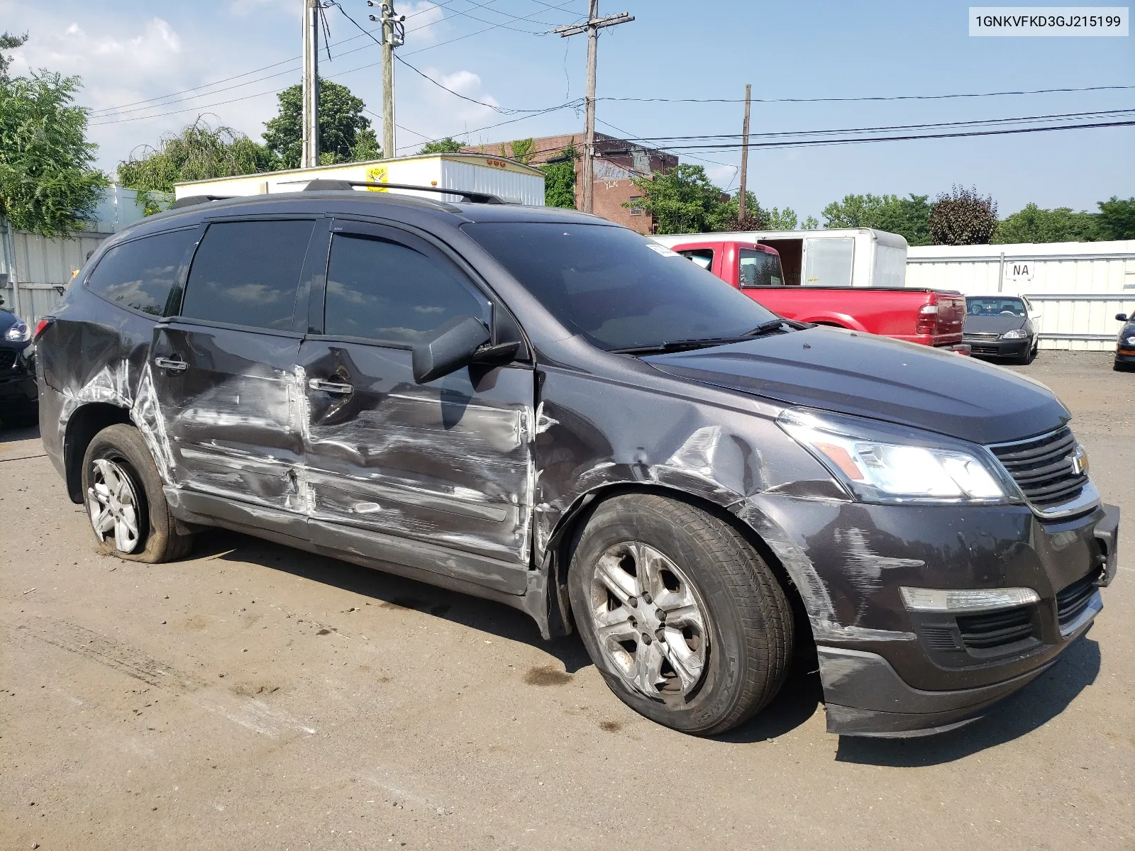 2016 Chevrolet Traverse Ls VIN: 1GNKVFKD3GJ215199 Lot: 60028284