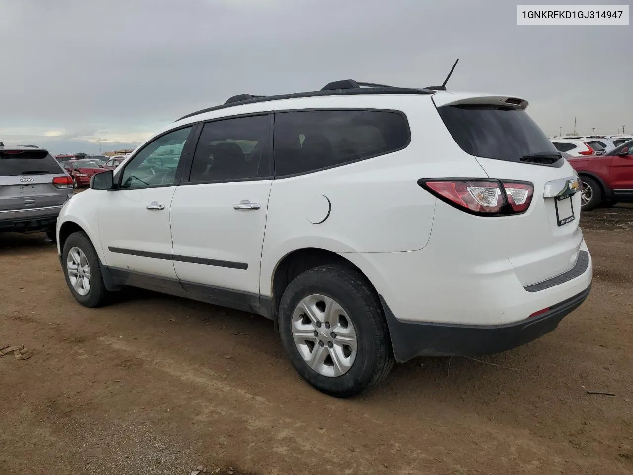 2016 Chevrolet Traverse Ls VIN: 1GNKRFKD1GJ314947 Lot: 60481704