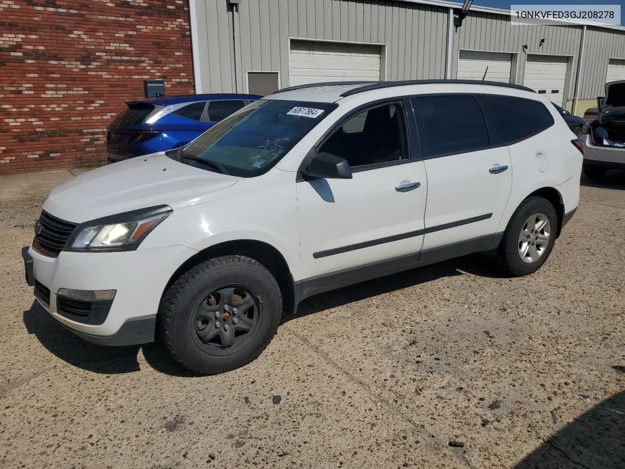 2016 Chevrolet Traverse Ls VIN: 1GNKVFED3GJ208278 Lot: 60617864