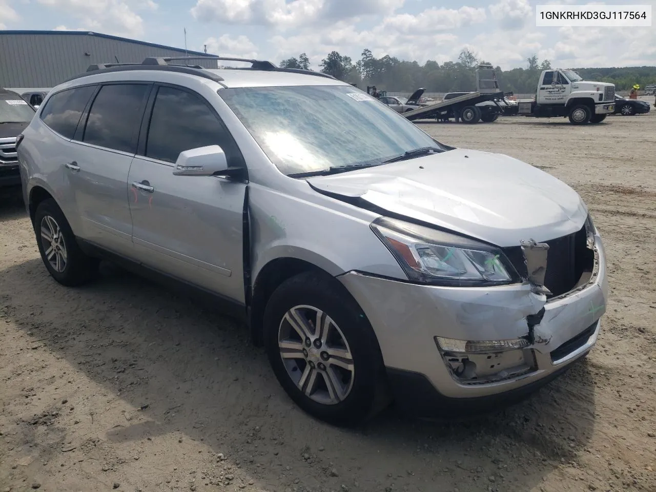 1GNKRHKD3GJ117564 2016 Chevrolet Traverse Lt