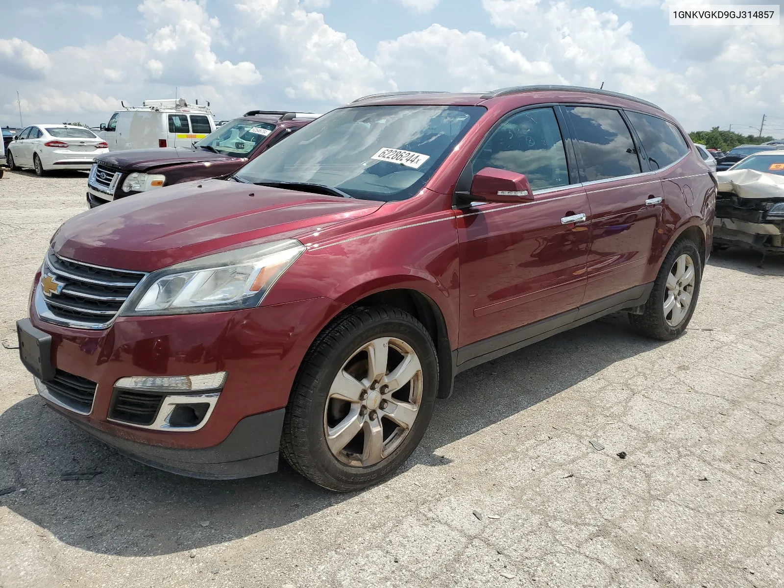 1GNKVGKD9GJ314857 2016 Chevrolet Traverse Lt