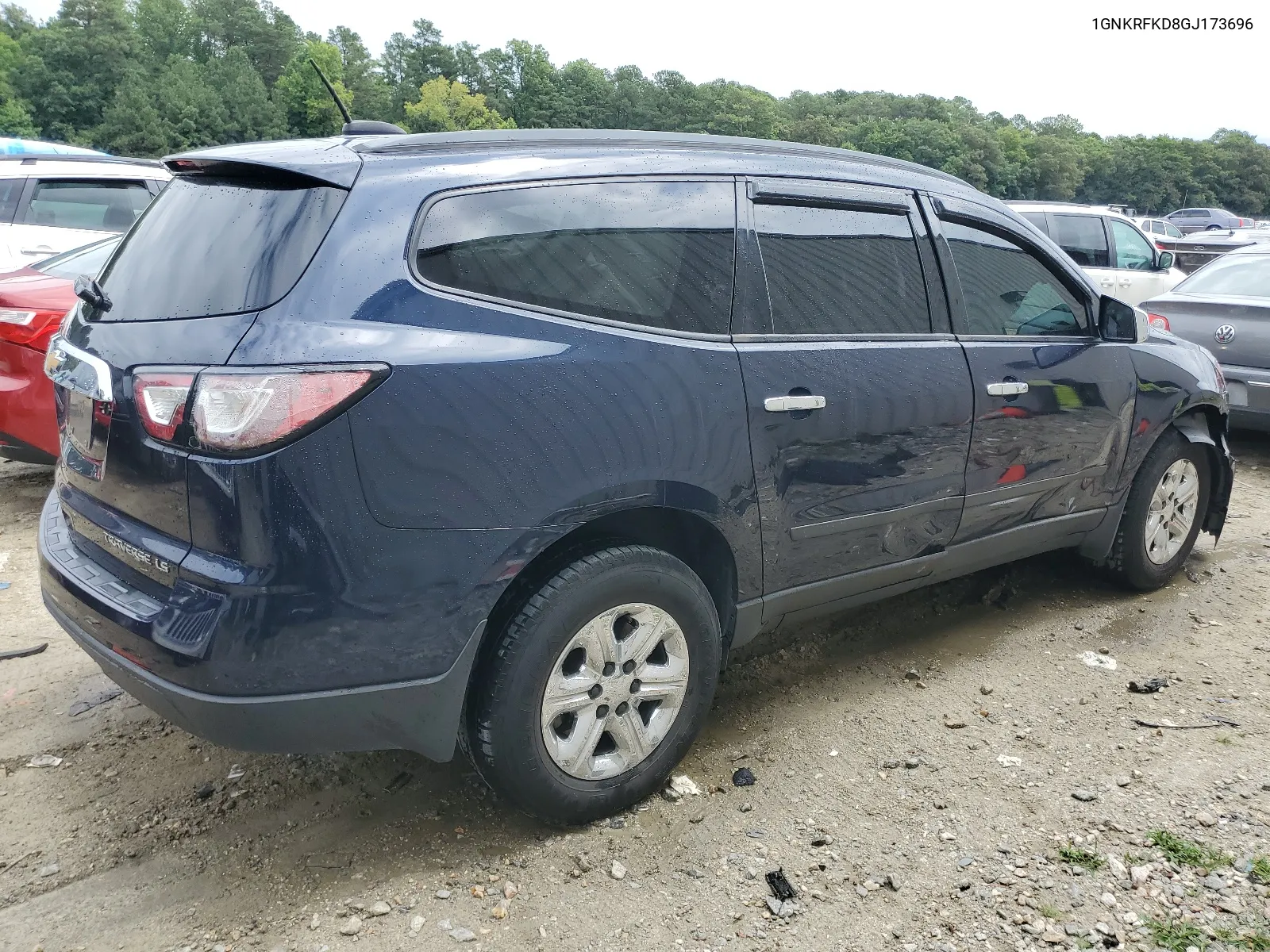 2016 Chevrolet Traverse Ls VIN: 1GNKRFKD8GJ173696 Lot: 62412094