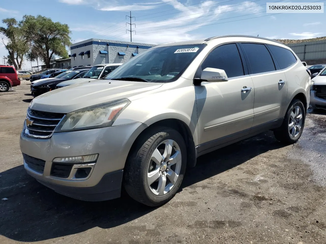 2016 Chevrolet Traverse Lt VIN: 1GNKRGKD2GJ253033 Lot: 63053814