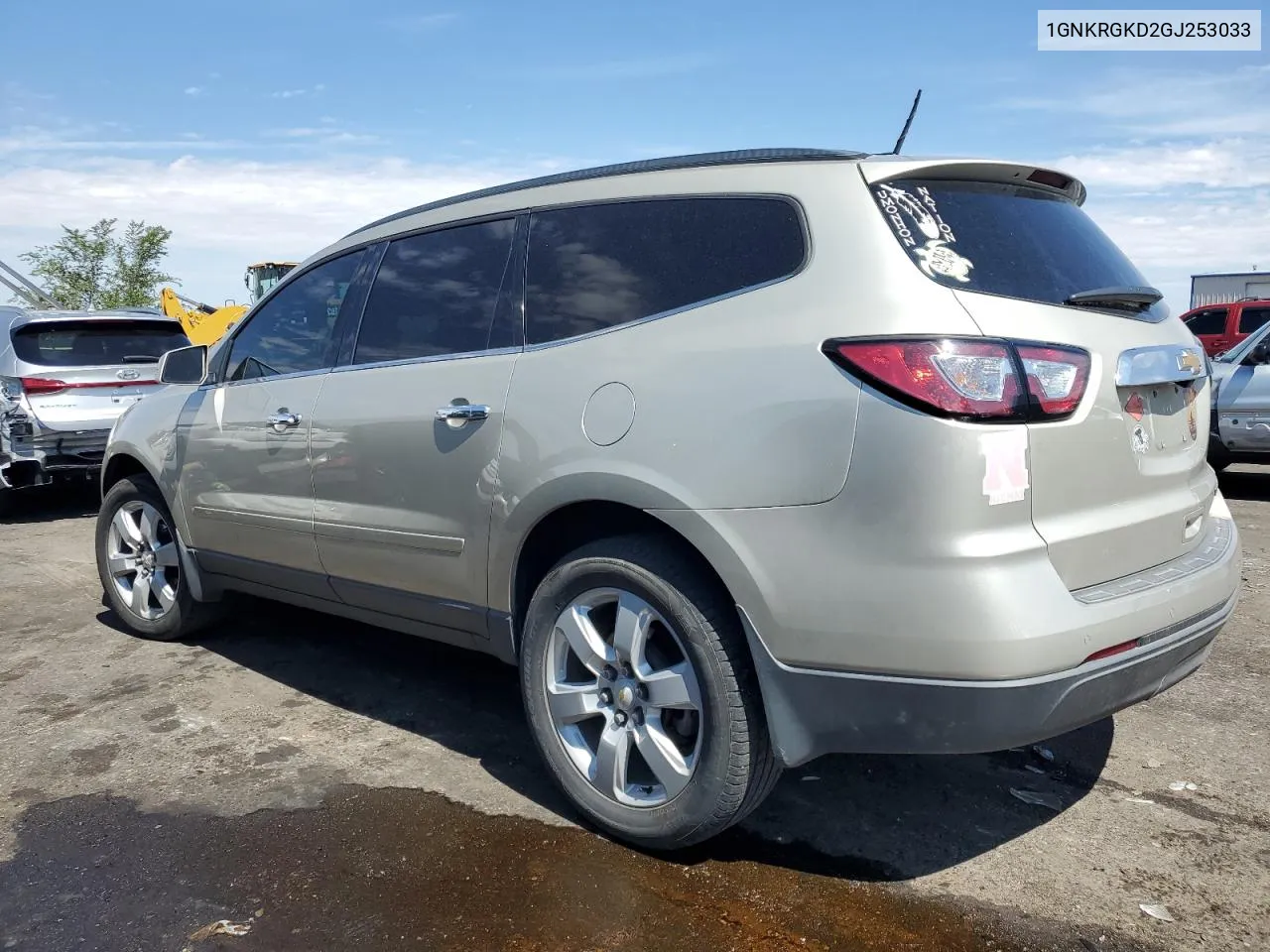 2016 Chevrolet Traverse Lt VIN: 1GNKRGKD2GJ253033 Lot: 63053814