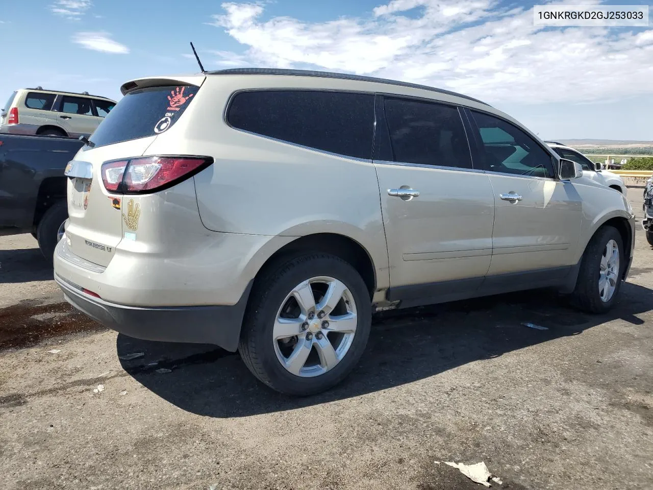 2016 Chevrolet Traverse Lt VIN: 1GNKRGKD2GJ253033 Lot: 63053814