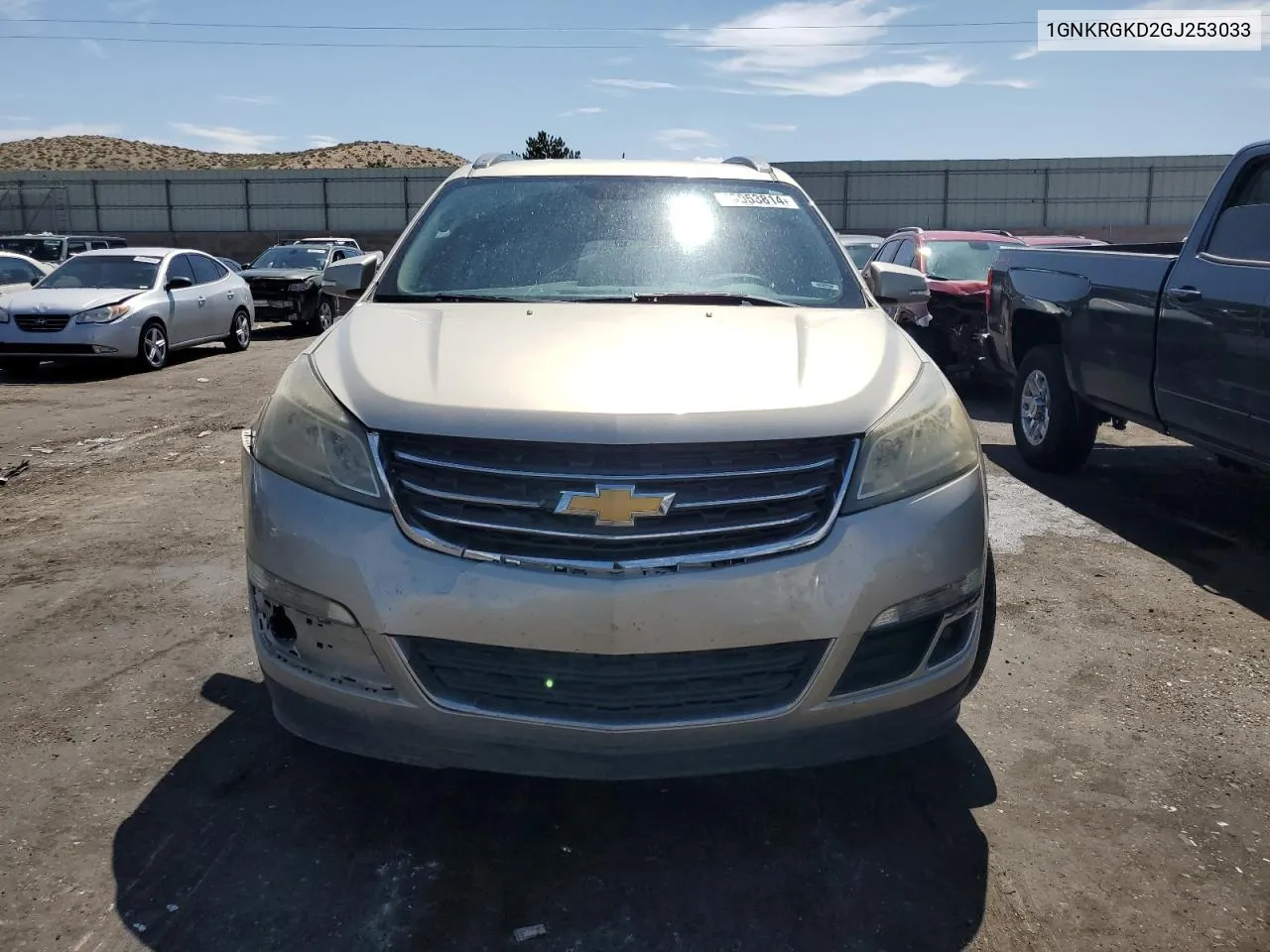 2016 Chevrolet Traverse Lt VIN: 1GNKRGKD2GJ253033 Lot: 63053814