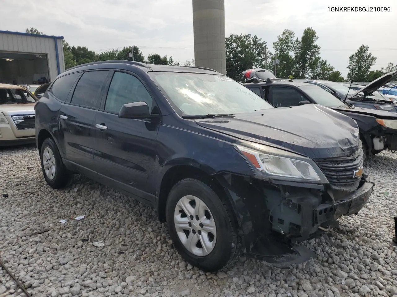 2016 Chevrolet Traverse Ls VIN: 1GNKRFKD8GJ210696 Lot: 63383674