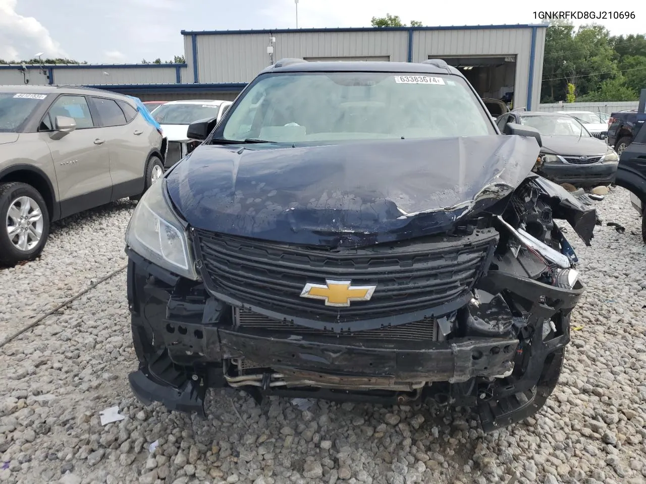 2016 Chevrolet Traverse Ls VIN: 1GNKRFKD8GJ210696 Lot: 63383674