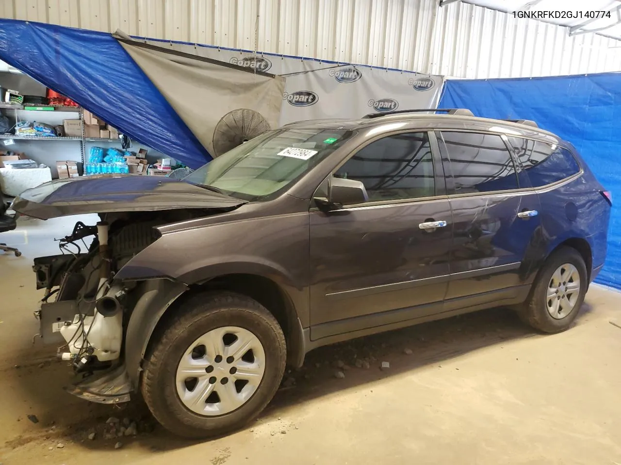 2016 Chevrolet Traverse Ls VIN: 1GNKRFKD2GJ140774 Lot: 64272984