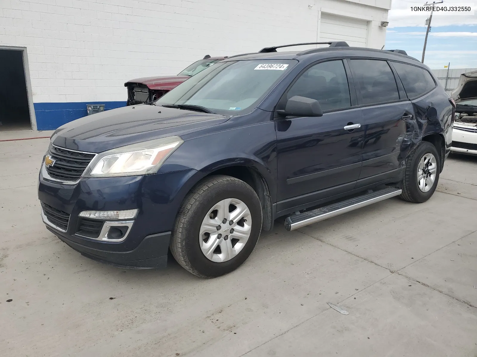 2016 Chevrolet Traverse Ls VIN: 1GNKRFED4GJ332550 Lot: 64396724