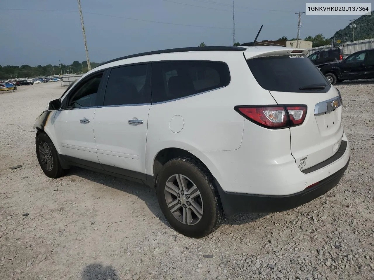 2016 Chevrolet Traverse Lt VIN: 1GNKVHKD2GJ137364 Lot: 64457324