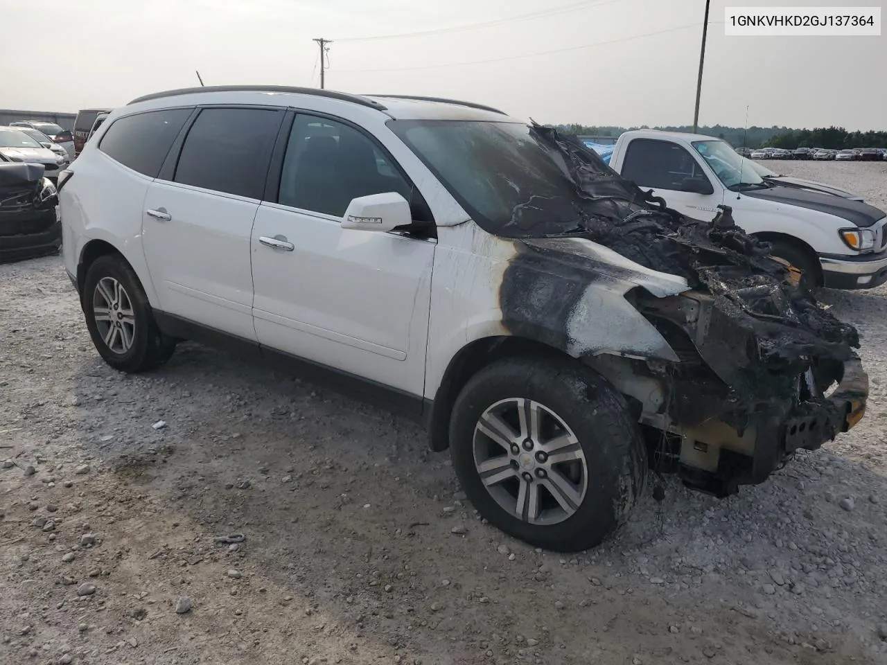 1GNKVHKD2GJ137364 2016 Chevrolet Traverse Lt