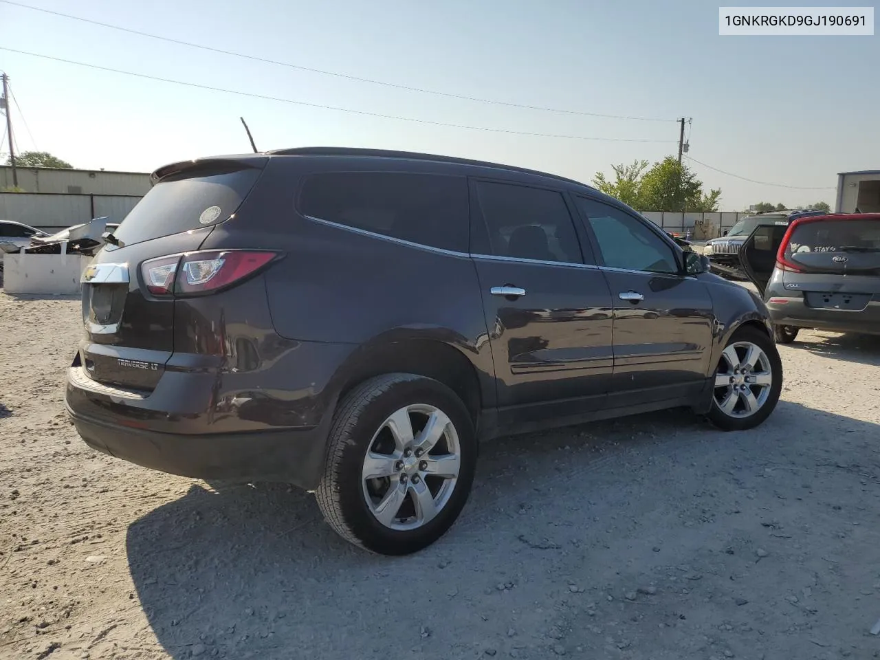 2016 Chevrolet Traverse Lt VIN: 1GNKRGKD9GJ190691 Lot: 66472354