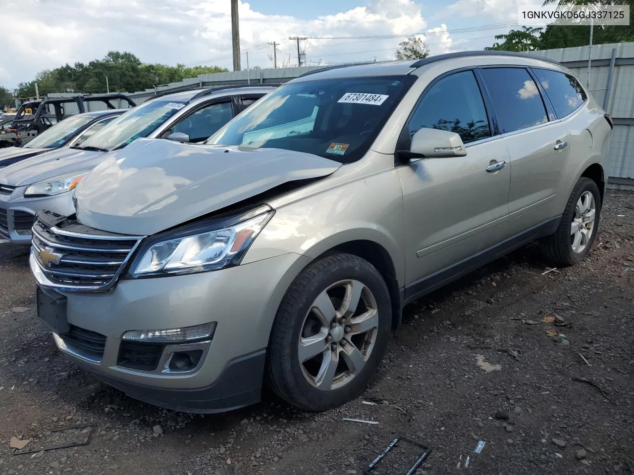 2016 Chevrolet Traverse Lt VIN: 1GNKVGKD6GJ337125 Lot: 67301484