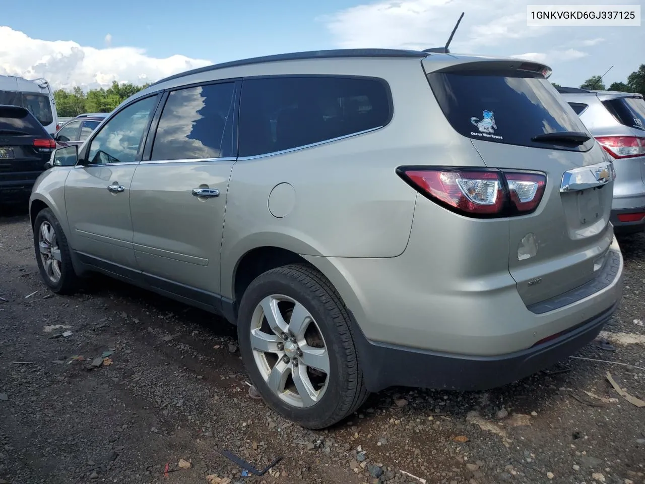 2016 Chevrolet Traverse Lt VIN: 1GNKVGKD6GJ337125 Lot: 67301484