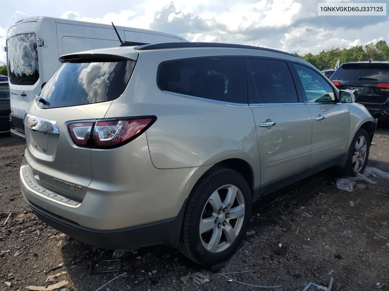 2016 Chevrolet Traverse Lt VIN: 1GNKVGKD6GJ337125 Lot: 67301484